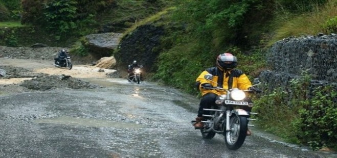 motorcycle safari Nepal